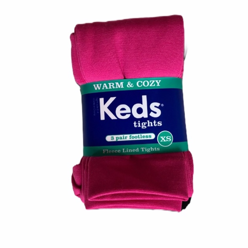 Keds Girls XS Footless Tights NWT